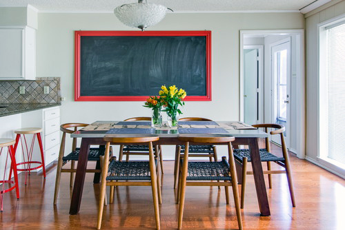 Chalkboard On Red Frame