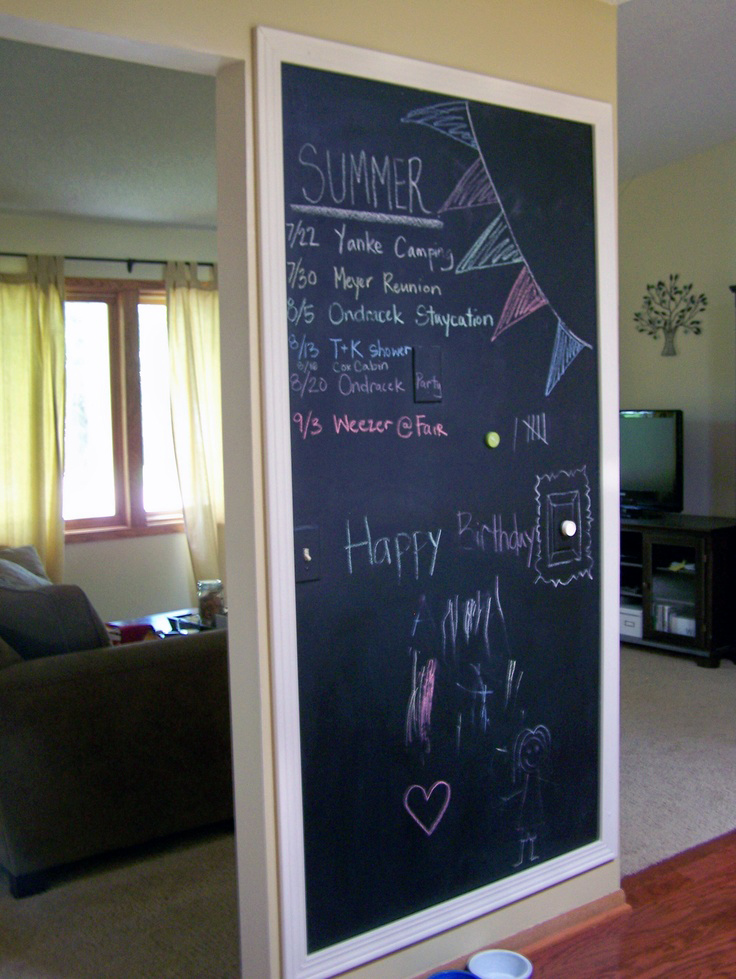 Large Framed Chalkboard