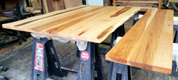Hudson Table - Pecan hickory table tops