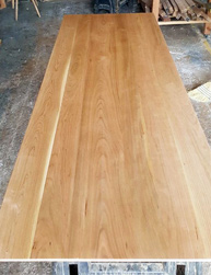 Atlanta Table - Long cherry table top with optional underside bevel cut