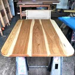 Austin Table - Hickory table top with optional round corners