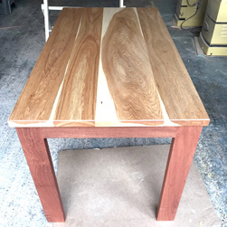 Austin Table - Hickory table top on mahogany base