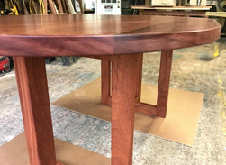 Wells Table - Oval mahogany table and base