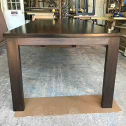 Boston Table - Large bronze walnut finish table and base