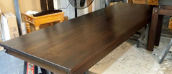 Boston Table - Bronze walnut finished table top