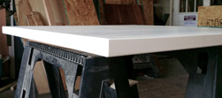 Stockton Table - Square table top in white finish
