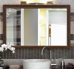 Large custom wood framed mirrors