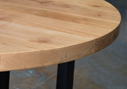 Kent Table - Round table top made with supreme alder
