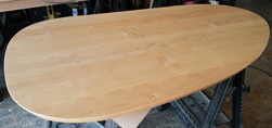 Monroe Table - Asymmetrical shape table top made with supreme alder wood