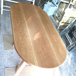 Macon Table - Oval cherry table top
