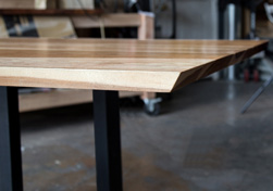Bastrop Table - Hickory table top with bevel cut