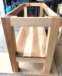 Austin Table - Hickory base for a kitchen island