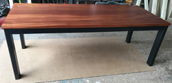 Bandera Table - Large mahogany table with black base