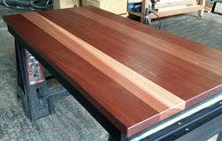 Carson Table - Mahogany table top with very unique grain and contrast