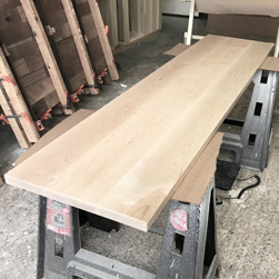Sedona Table - Maple countertop for a custom home bathroom