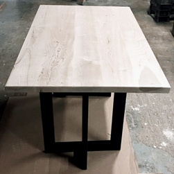 Sedona Table - Maple table and black base