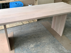 Sedona Table - Maple table and base in simple clear finish