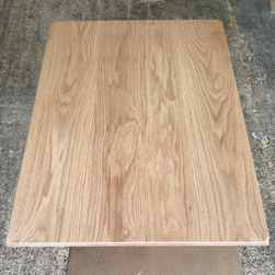 Aurora Table - Red oak table top with bevel corners