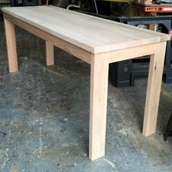 Clemson Table - Red oak table and base with apron