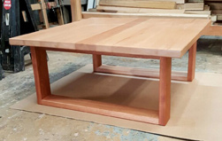 Helena Table - Spanish cedar coffee table with mahogany base
