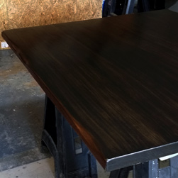 Weston Table - Square table top with black walnut finish