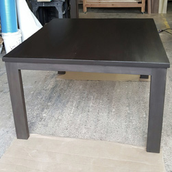 Auburn Table - Square table in black walnut finish
