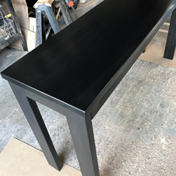 Aspen Table - Counter height black finish table and base