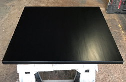 Cortez Table - Square black finish table top
