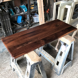 Victoria Table - Walnut table top with optional bullnose edges