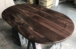 Allen Table - Oval walnut table top