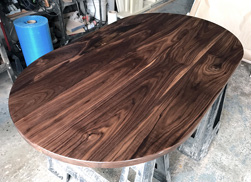 Allen Table - Oval walnut table top