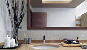 Bronze rustic framed mirror