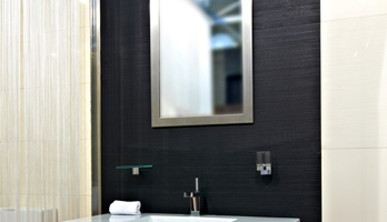 Chrome silver frame for custom framed mirror
