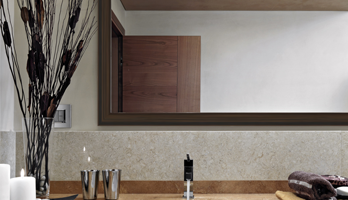 Brown espresso framed mirror custom size