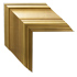 large profile with contemporary gold leaf finish mirror frame