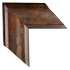 light walnut with distressed textures mirror frame