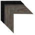 flat black cap frame with rustic nail heads & weathered mottled pale green center corkboard frame