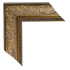heavy embossed antique gold mirror frame